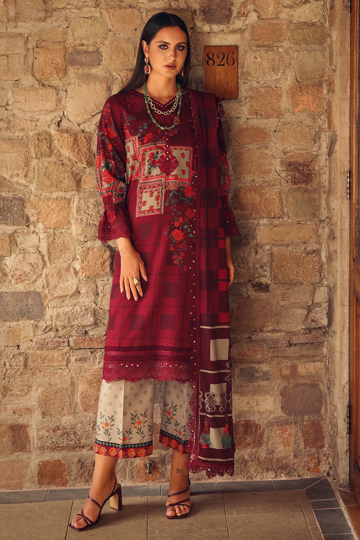 Charizma | 3-PC Unstitched Embroidered Linen | CCW7-06