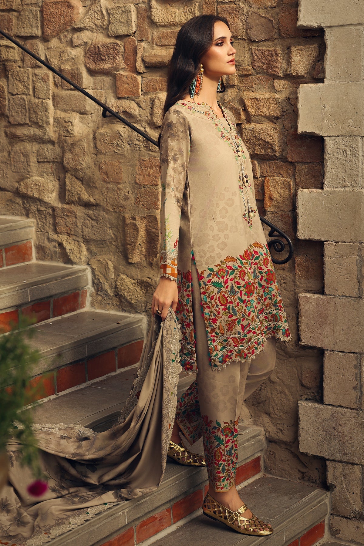 Charizma | 3-PC Unstitched Embroidered Linen | CCW7-07