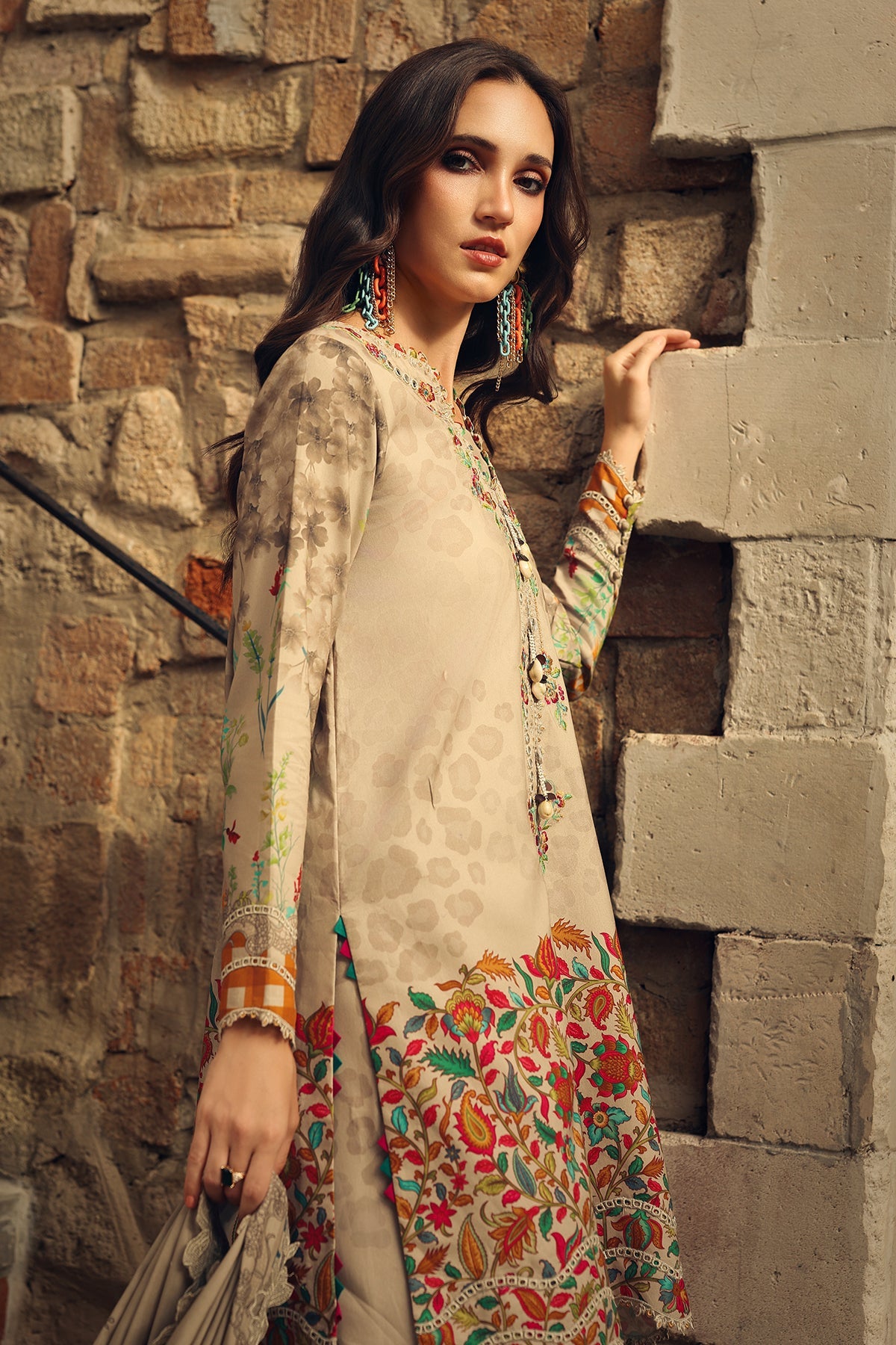 Charizma | 3-PC Unstitched Embroidered Linen | CCW7-07