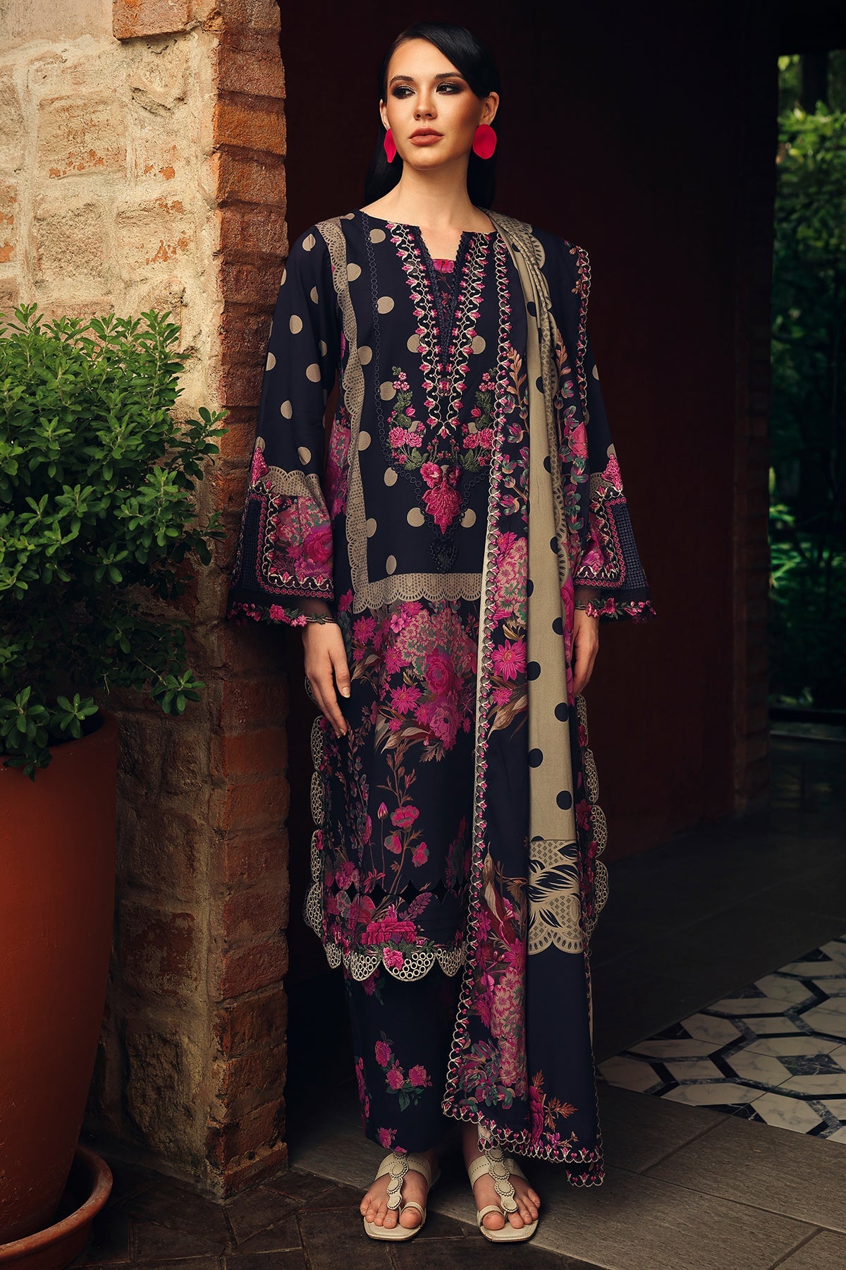 Charizma | 3-PC Unstitched Embroidered Linen | CCW7-08