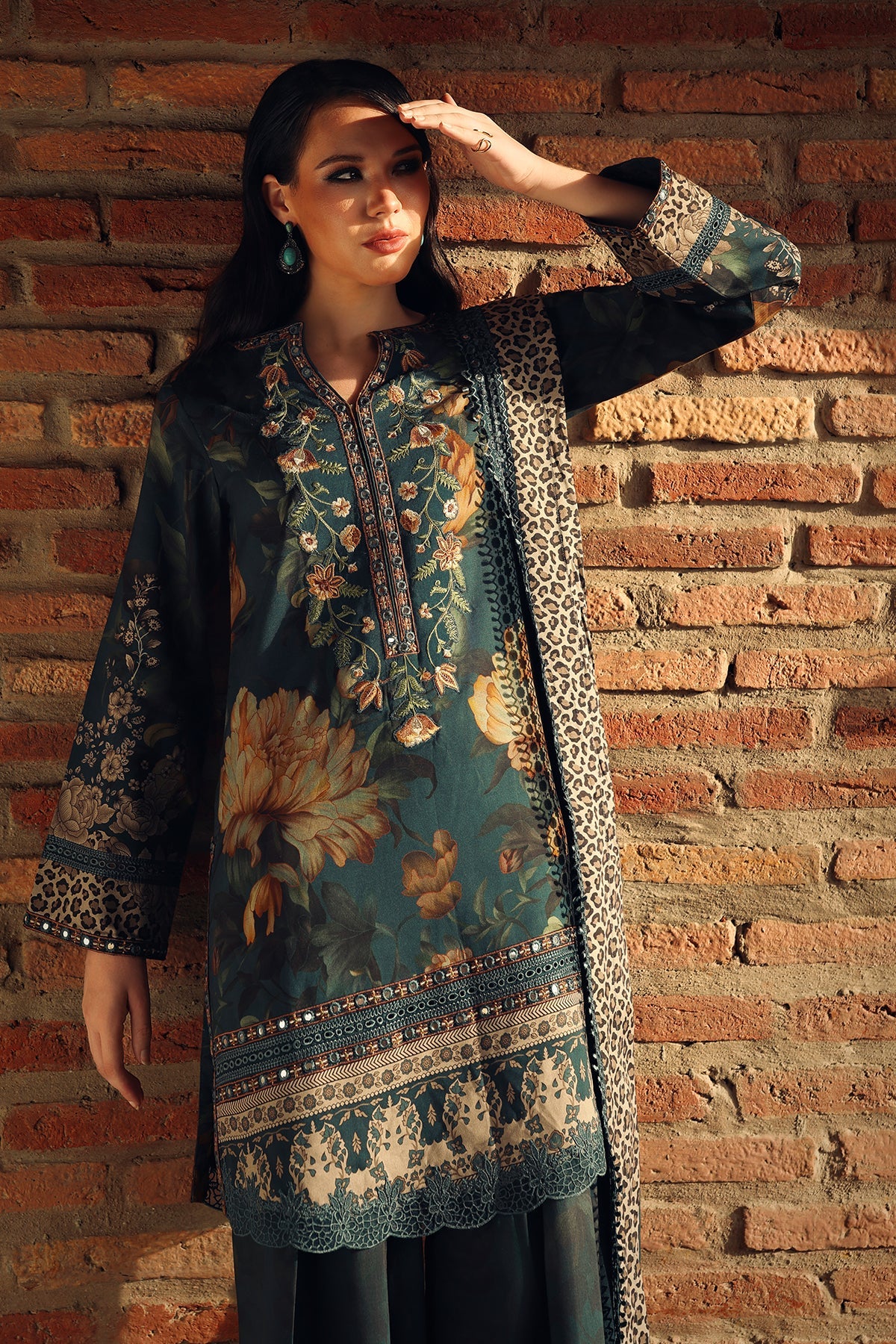Charizma | 3-PC Unstitched Embroidered Linen | CCW7-09