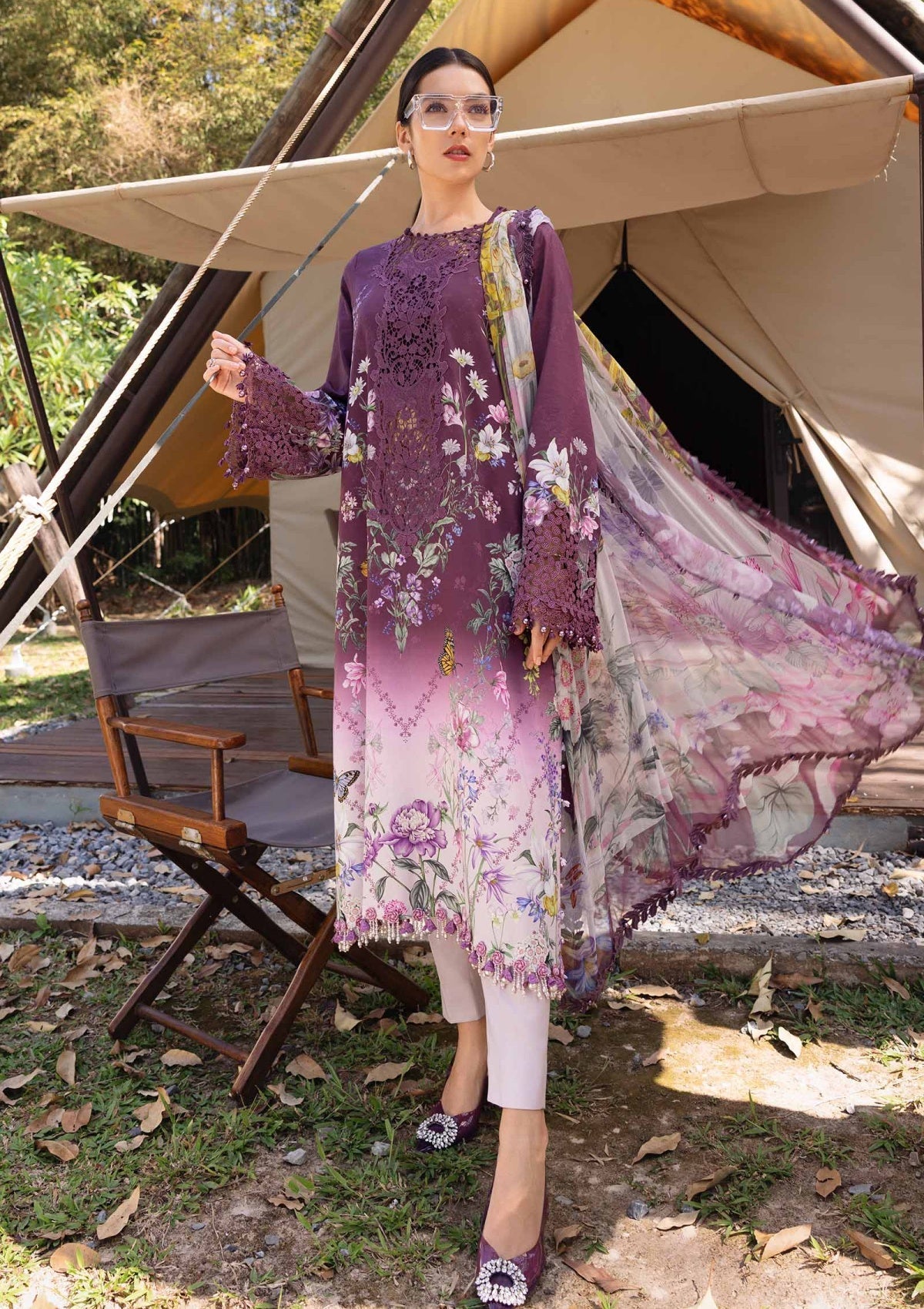 ELAHEH MARIA B | UNSTITCHED 3-PIECE | LAWN SUIT 09