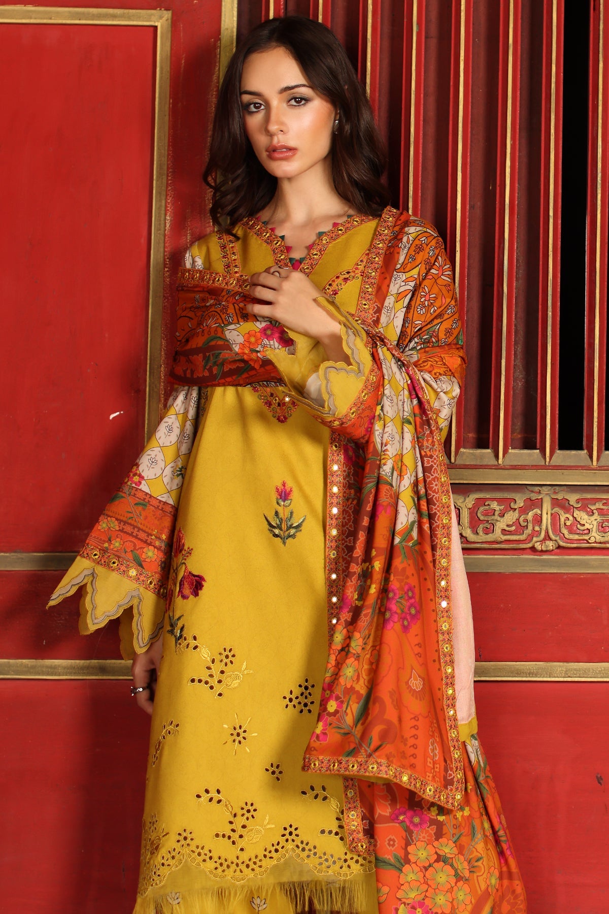 Charizma | 3-PC Unstitched Embroidered Linen | CCW7-03