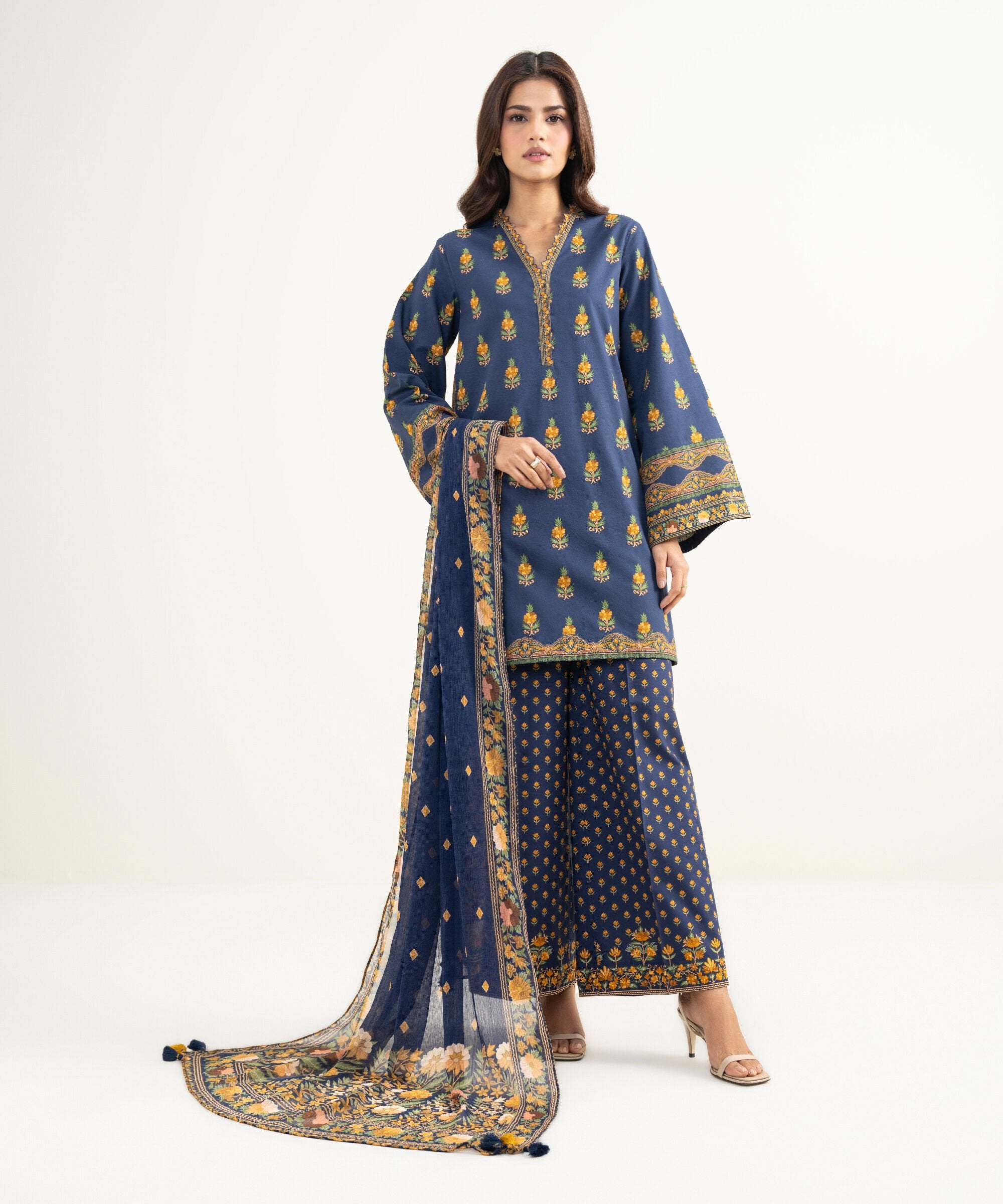 SAPPHIRE | UNSTITCHED 3-PIECE | EXCLUSIVE DIGITAL PRINTED LAWN