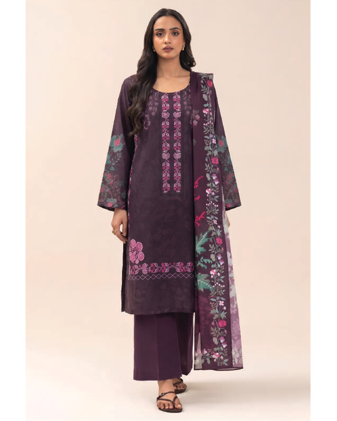BEECHTREE | UNSTITCHED 3-PIECE | PRINTED LAWN SUIT