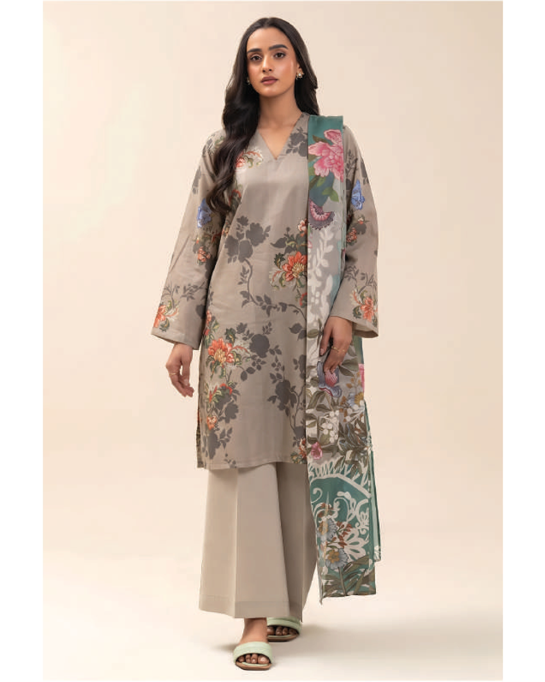 BEECHTREE | UNSTITCHED 3-PIECE | PRINTED LAWN SUIT