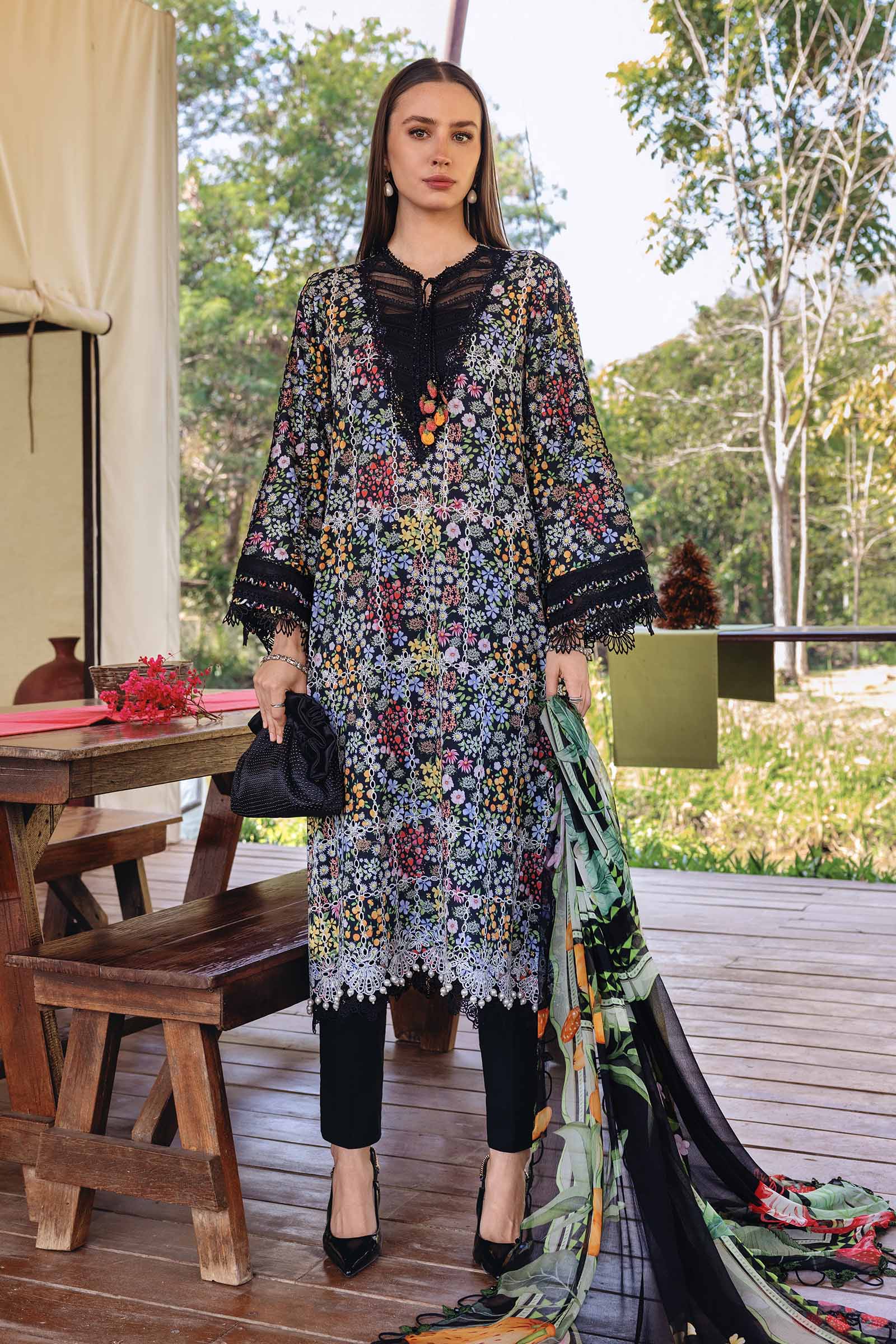 ELAHEH MARIA B | UNSTITCHED 3-PIECE | LAWN SUIT 03