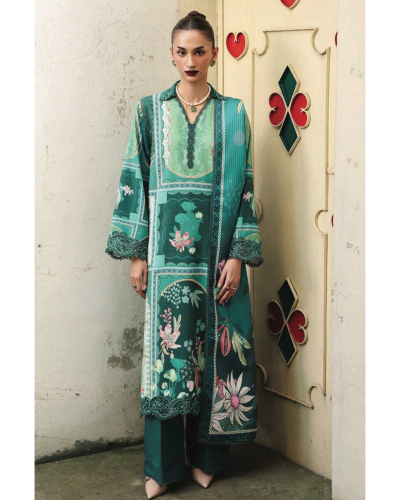 Agha Noor | Digital Printed Premier Lawn Summer 2026 | Design 02 | Unstitched 3-Piece Suit