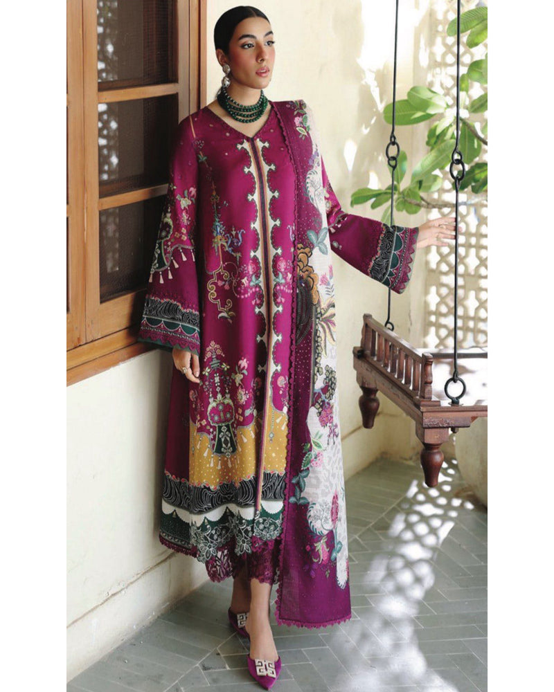 Agha Noor | Digital Printed Premier Lawn Summer 2026 | Box of 9 | Unstitched 3-Piece Suit