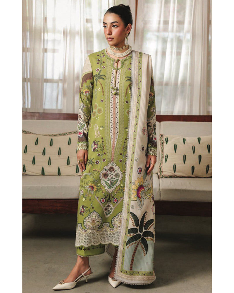 Agha Noor | Digital Printed Premier Lawn Summer 2026 | Design 09 | Unstitched 3-Piece Suit