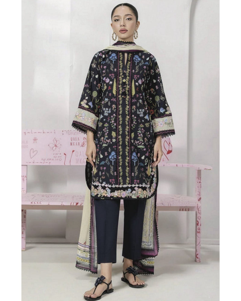 Agha Noor | Digital Printed Premier Lawn Summer 2026 | Design 10 | Unstitched 3-Piece Suit