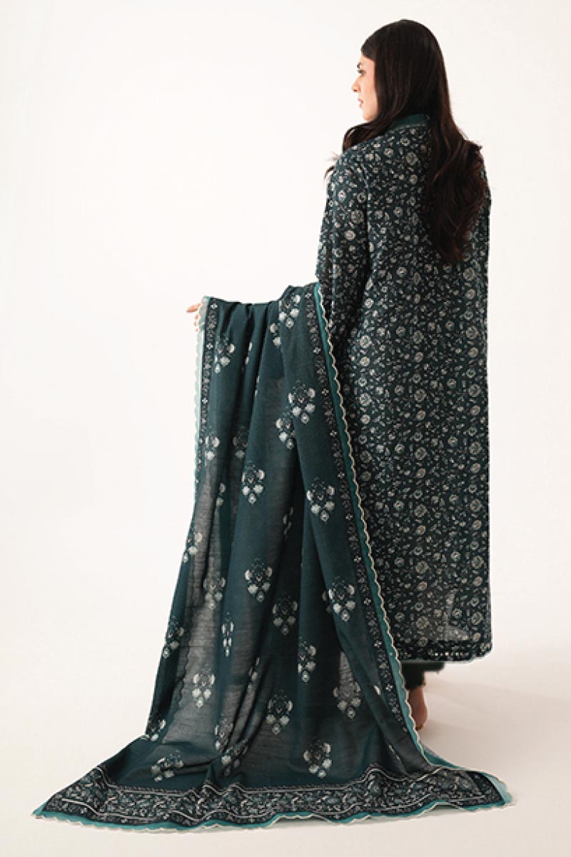 Agha Noor 3 Piece - Digital Printed Khaddar Suit JDOAN01