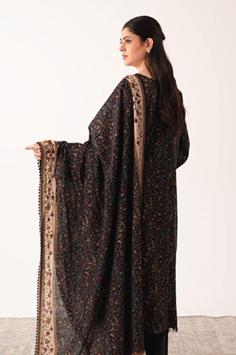 Agha Noor 3 Piece - Digital Printed Khaddar Suit JDOAN06