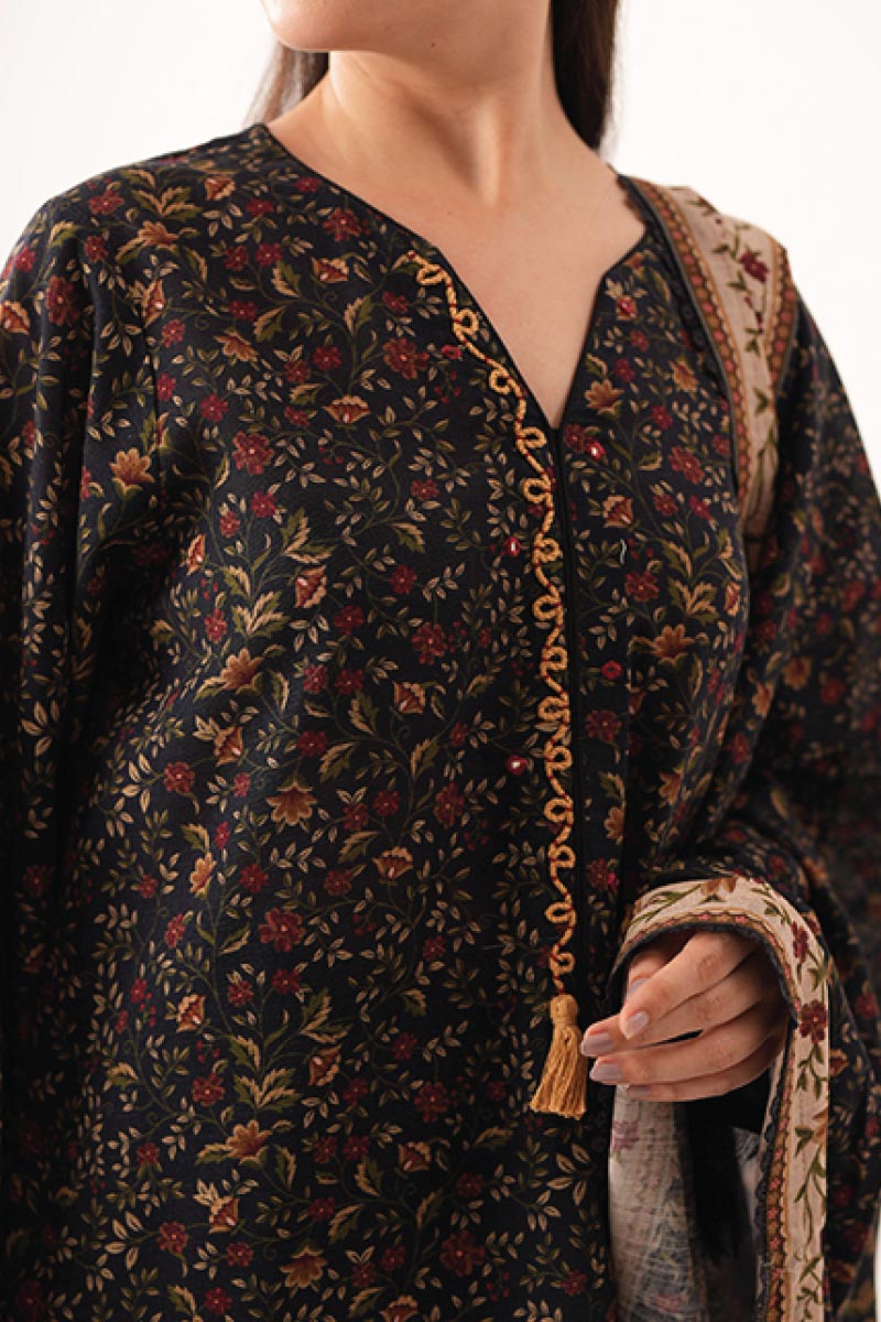 Agha Noor 3 Piece - Digital Printed Khaddar Suit JDOAN06