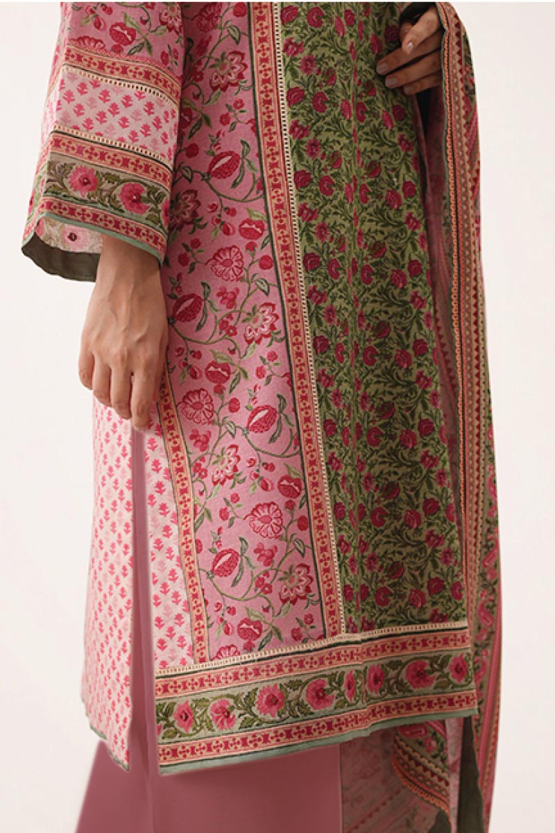 Agha Noor 3 Piece - Digital Printed Khaddar Suit JDOAN07