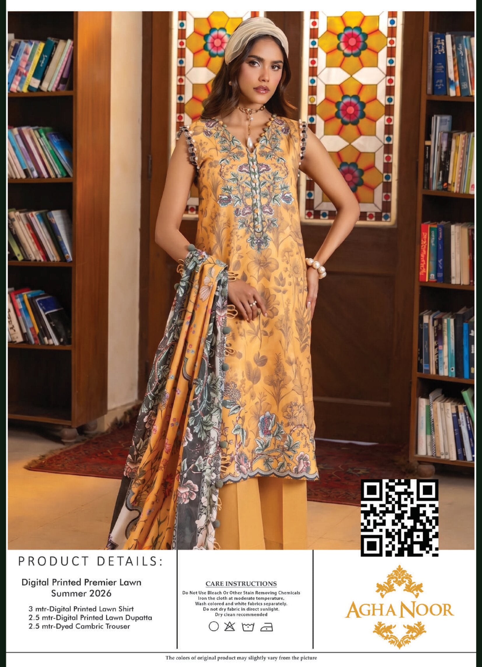 AGHA NOOR | UNSTITCHED 3-PIECE | DIGITAL PRINTED LAWN SUIT