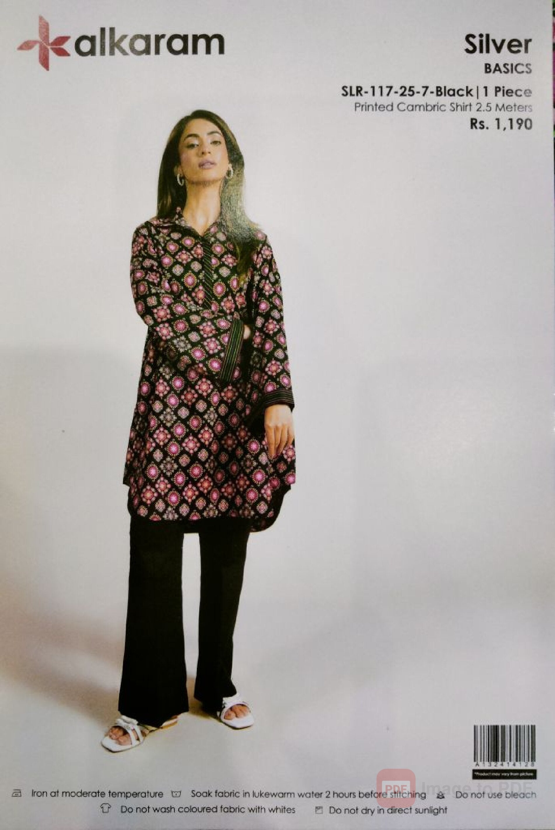 Alkaram | 1-Piece Unstitched | Printed Shirt Only