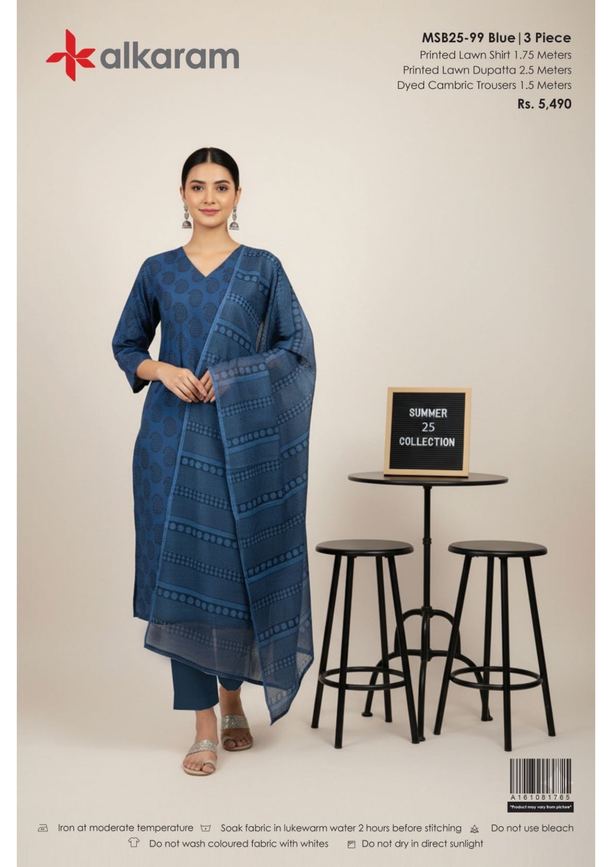 Alkaram | Summer Glam | Design 11 | Unstitched 3-Piece Lawn Suit