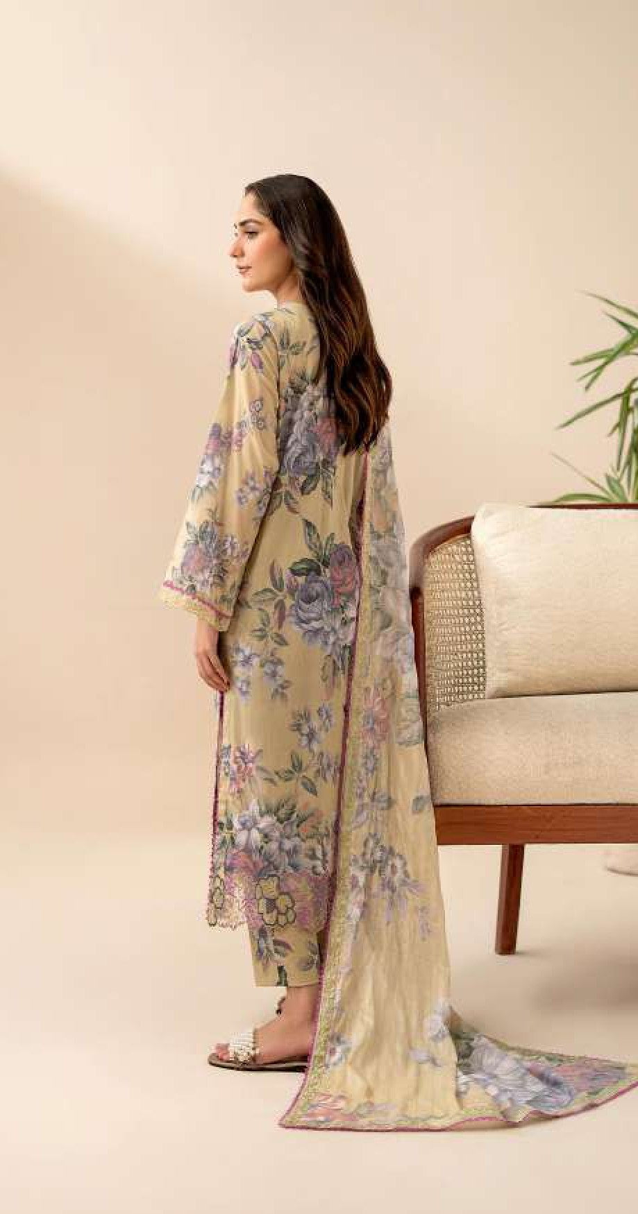 Gull Jee | Premium ZIVA | VOL-21 | Article 01 | Unstitched 3-Piece Digital Printed Lawn Suit