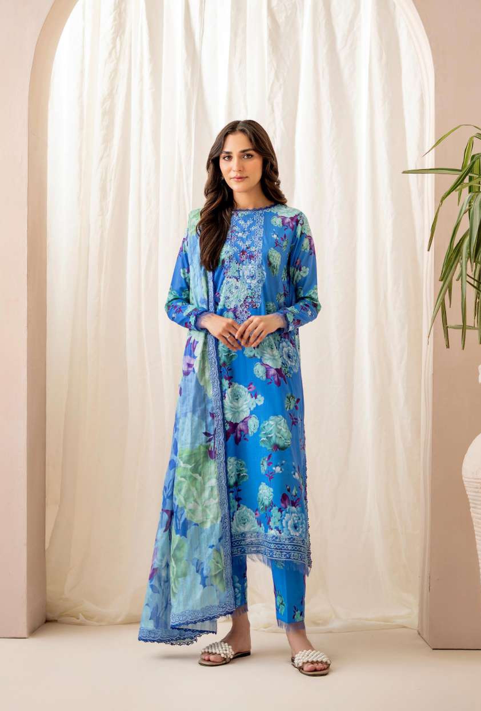 Gull Jee | Premium ZIVA | VOL-21 | Article 02 | Unstitched 3-Piece Digital Printed Lawn Suit