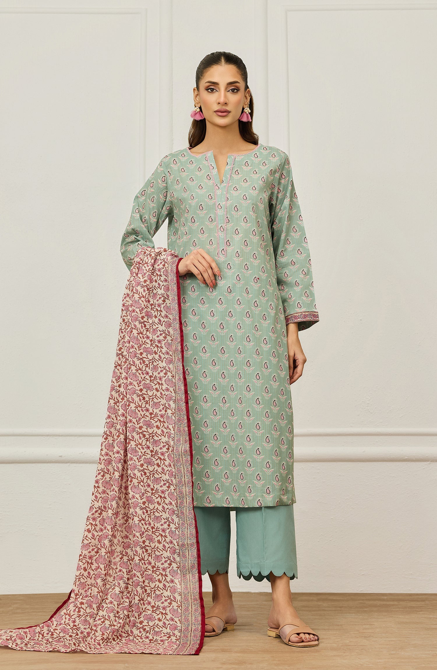 ORIENT | UNSTITCHED 3-PIECE | PRINTED LAWN SUIT