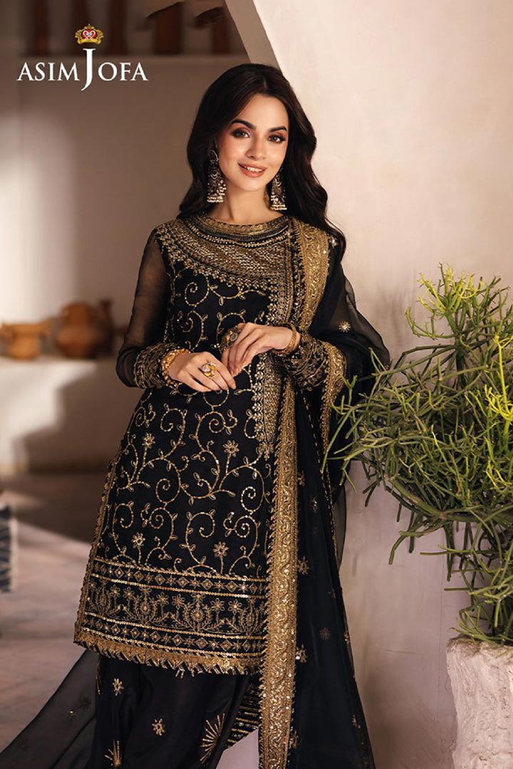 Asim Jofa 3-Piece Unstitched Embroidered Suit JDOAJ01