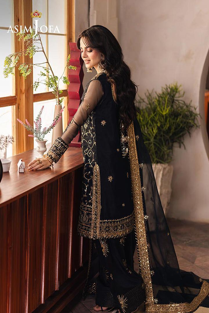 Asim Jofa 3-Piece Unstitched Embroidered Suit JDOAJ01