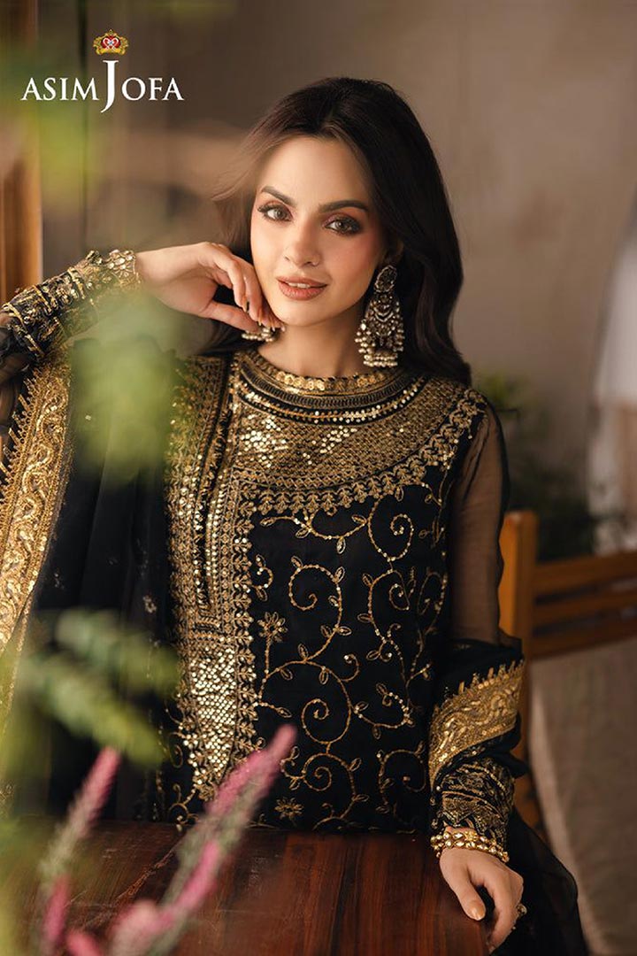 Asim Jofa 3-Piece Unstitched Embroidered Suit JDOAJ01