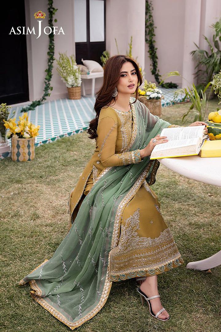 Asim Jofa 3-Piece Unstitched Embroidered Suit JDOAJ02