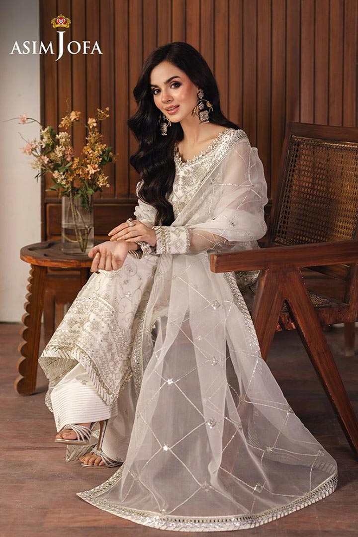 Asim Jofa 3-Piece Unstitched Embroidered Suit JDOAJ03