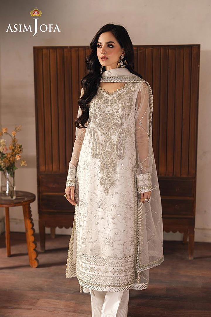 Asim Jofa 3-Piece Unstitched Embroidered Suit JDOAJ03