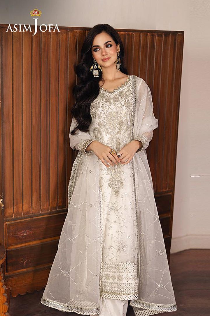 Asim Jofa 3-Piece Unstitched Embroidered Suit JDOAJ03