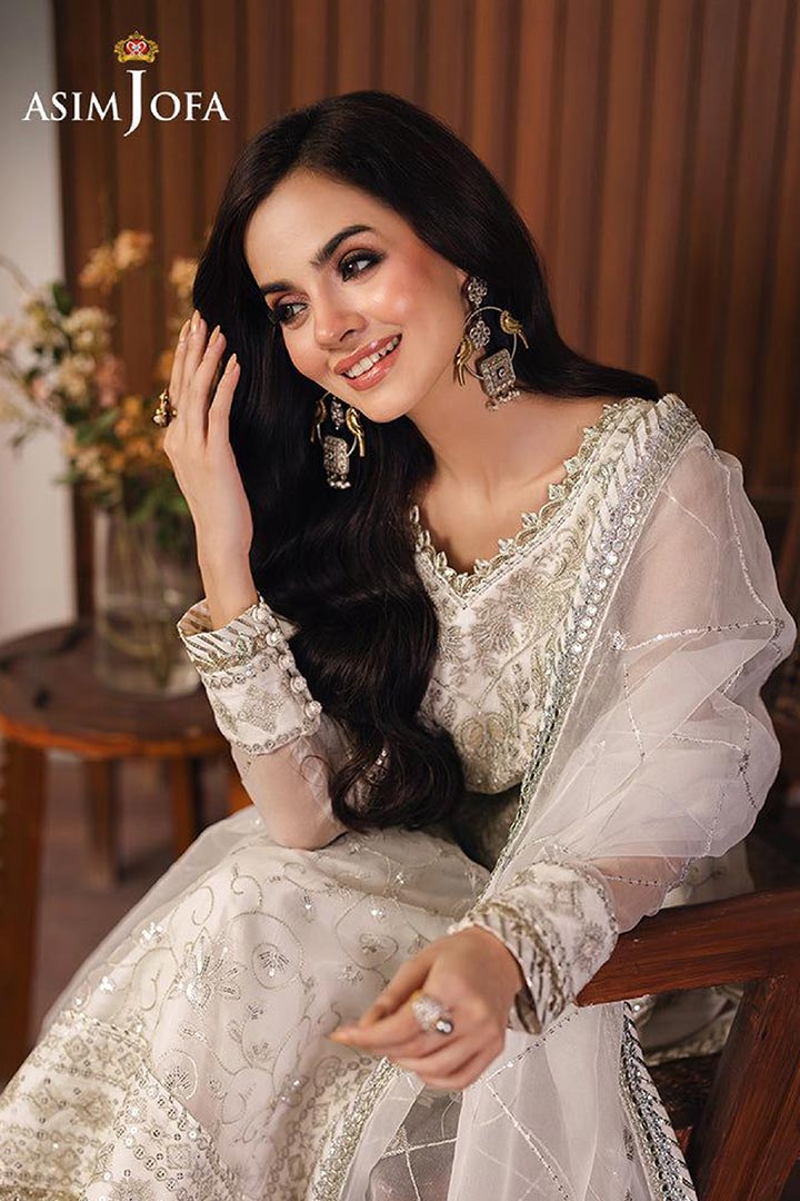 Asim Jofa 3-Piece Unstitched Embroidered Suit JDOAJ03