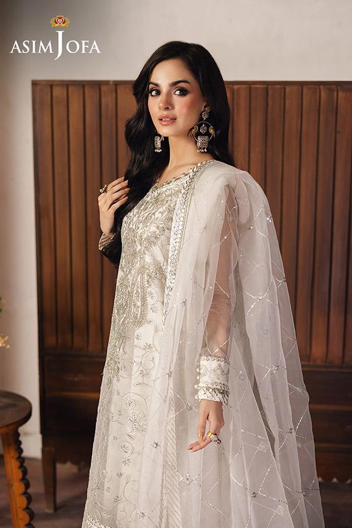 Asim Jofa 3-Piece Unstitched Embroidered Suit JDOAJ03