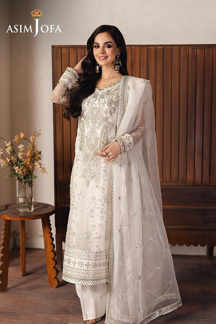 Asim Jofa 3-Piece Unstitched Embroidered Suit JDOAJ03