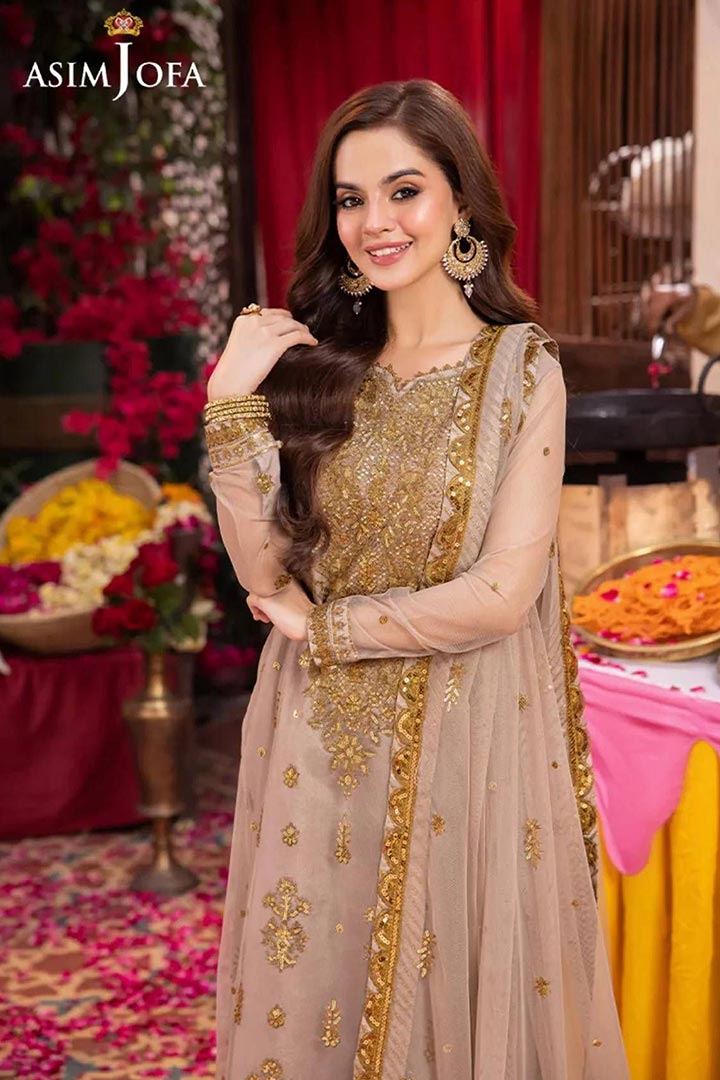 Asim Jofa 3-Piece Unstitched Embroidered Suit JDOAJ04