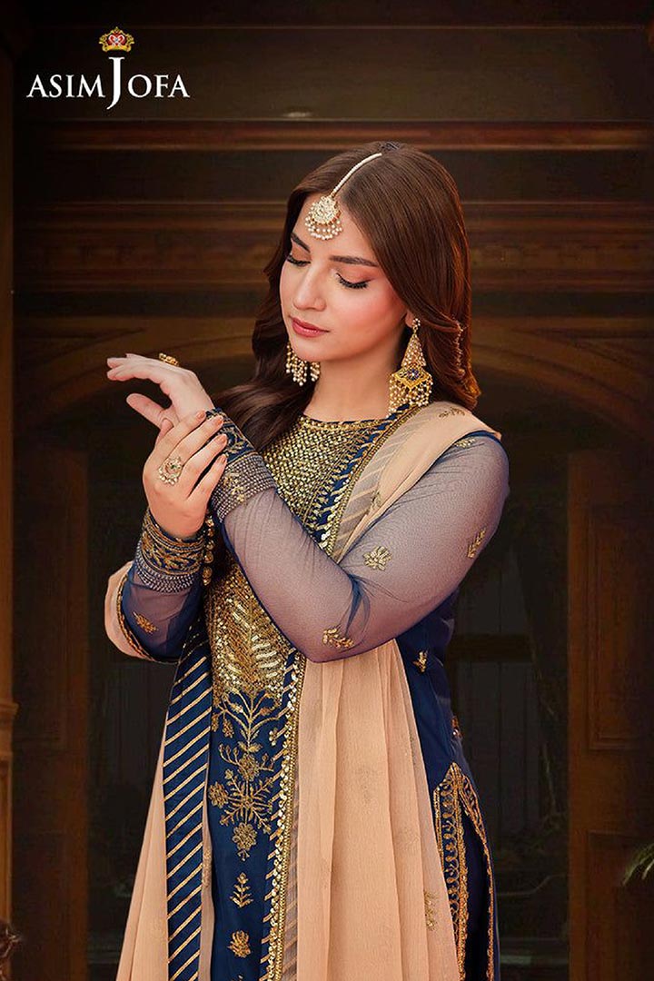 Asim Jofa 3-Piece Unstitched Embroidered Suit JDOAJ05