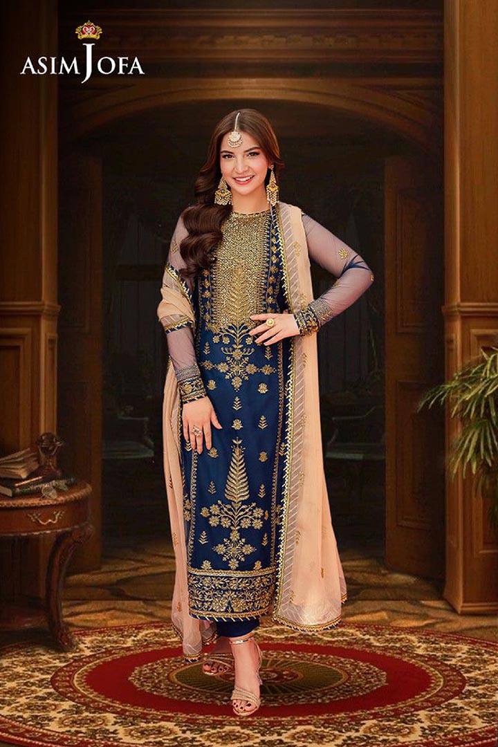 Asim Jofa 3-Piece Unstitched Embroidered Suit JDOAJ05
