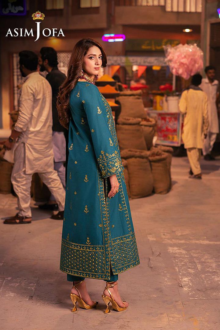 Asim Jofa 3-Piece Unstitched Embroidered Suit JDOAJ07