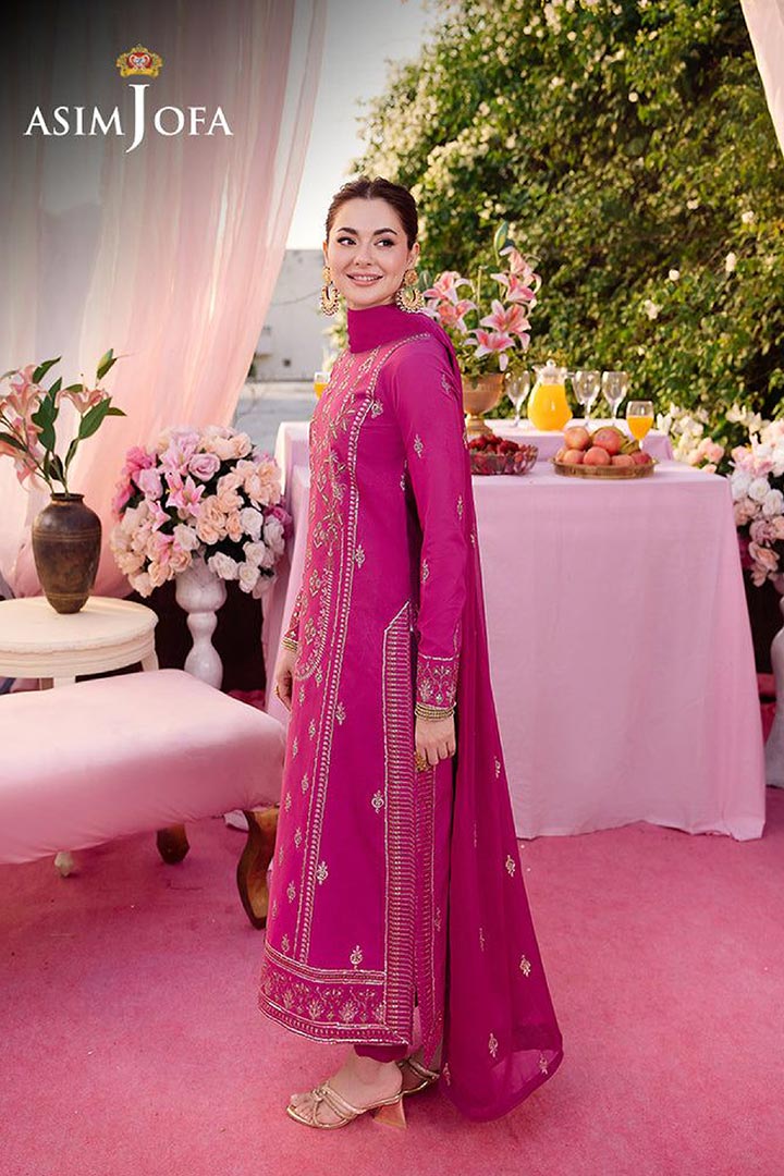 Asim Jofa 3-Piece Unstitched Embroidered Suit JDOAJ08
