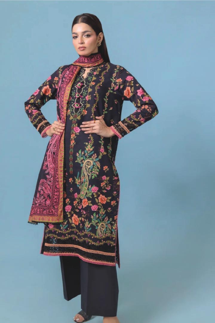 Bonanza Satrangi 3-Piece Unstitched Hybrid Bloom - WUS25P3046