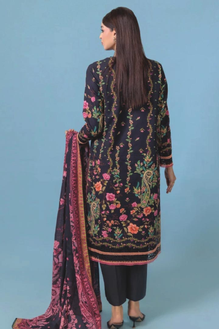 Bonanza Satrangi 3-Piece Unstitched Hybrid Bloom - WUS25P3046