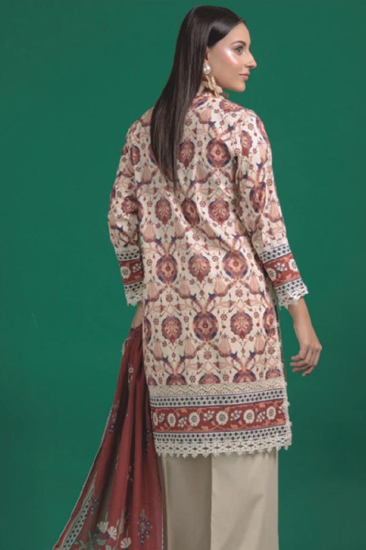 Bonanza Satrangi 3-Piece Unstitched Ikkat Mist - WU3PPBS25LI7A38