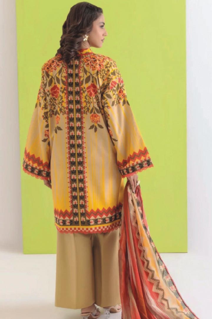 Bonanza Satrangi 3-Piece Unstitched Pixcel Floral - WUS25P3350