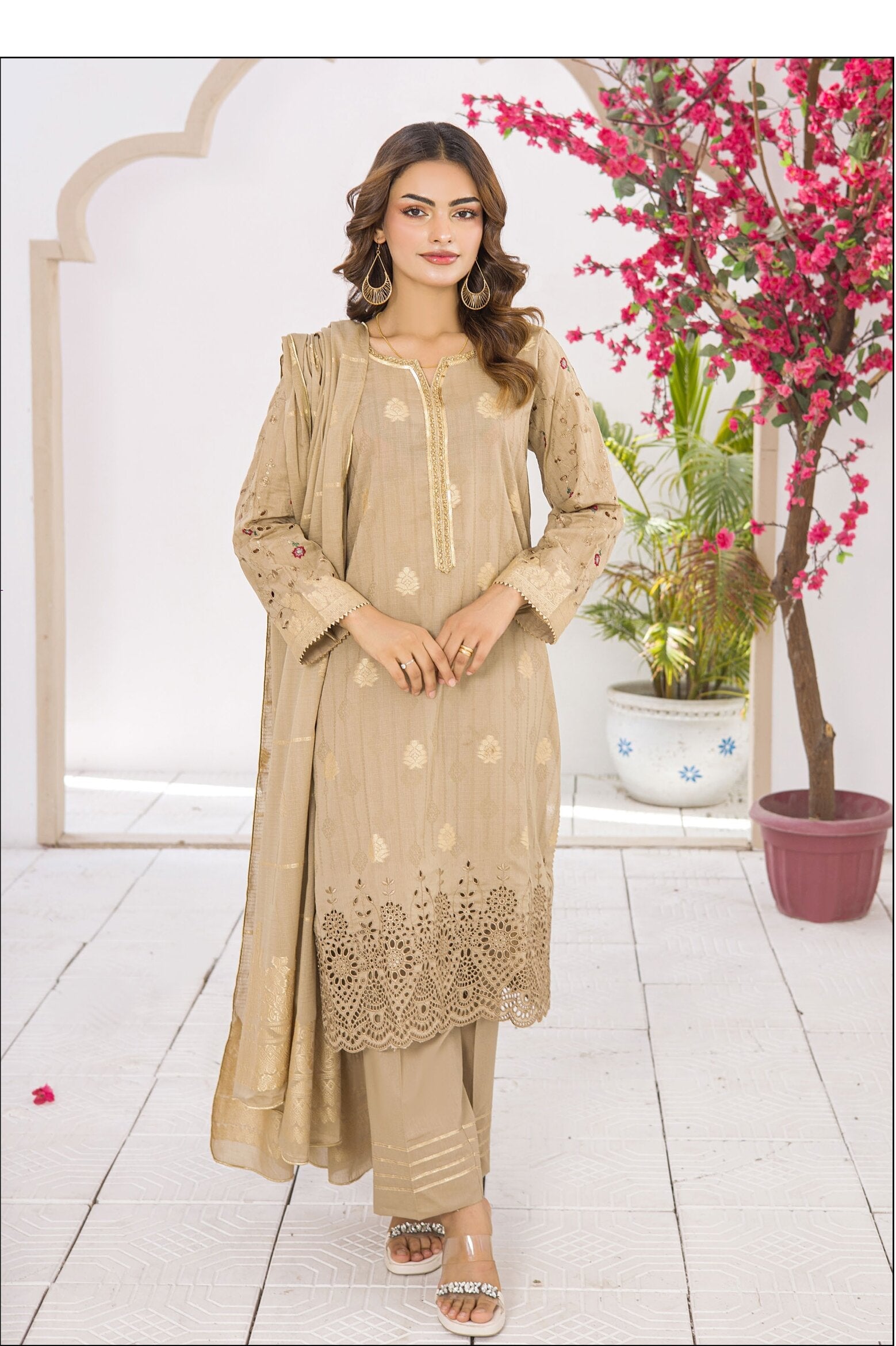 BONANZA SATRANGI LUXURY JACQUARD | 3 PIECE UNSTITCHED SUIT