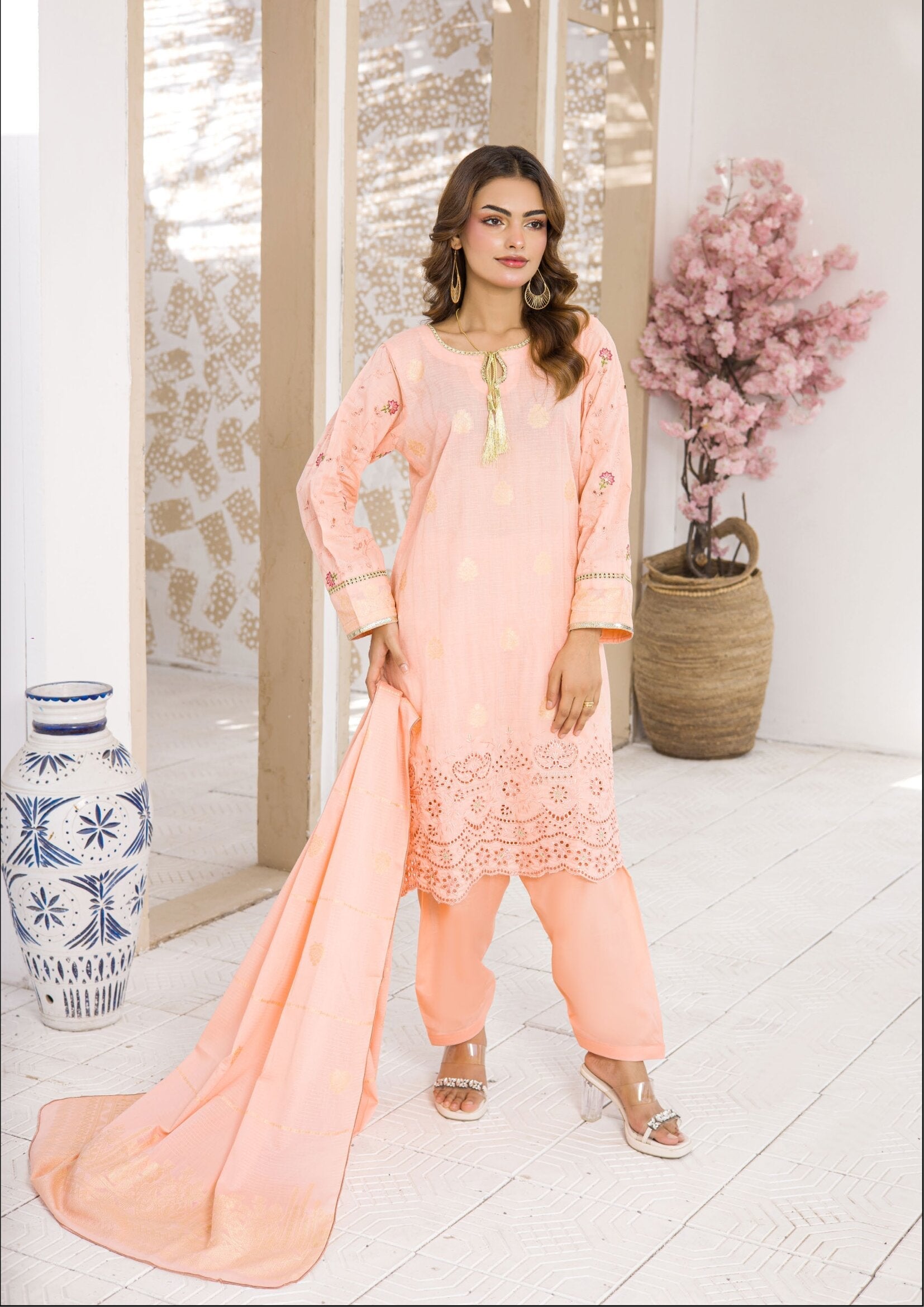 BONANZA SATRANGI LUXURY JACQUARD | 3 PIECE UNSTITCHED SUIT