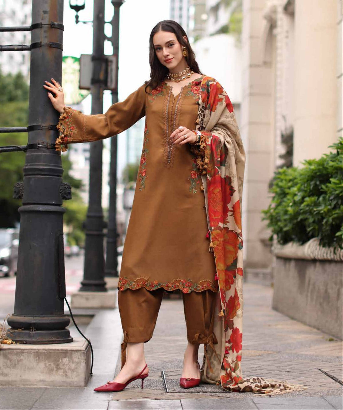 CHARIZMA POSHIMA | UNSTITCHED PEACH LEATHER COLLECTION