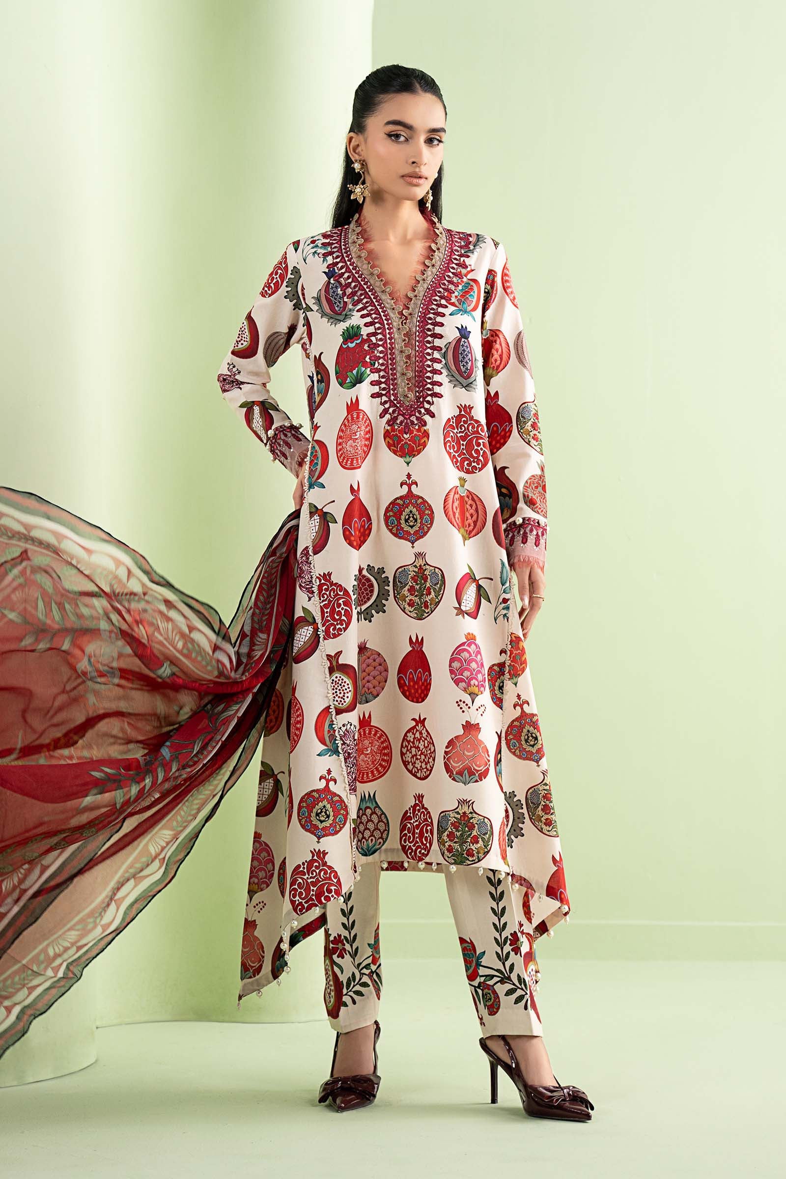 ELAHEH MARIA B | EUNSTITCHED 3-PIECE | LAWN SUIT 08