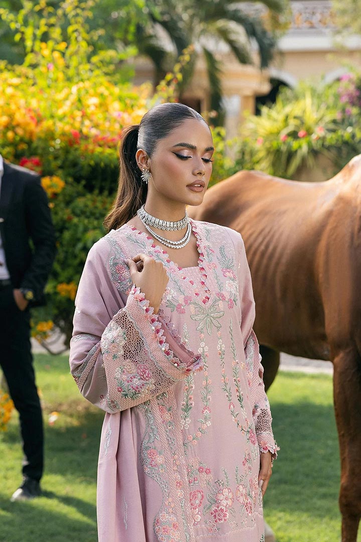 Elaf Embroidered Unstitched 3-Piece Suit Ewk-7b Hushpink