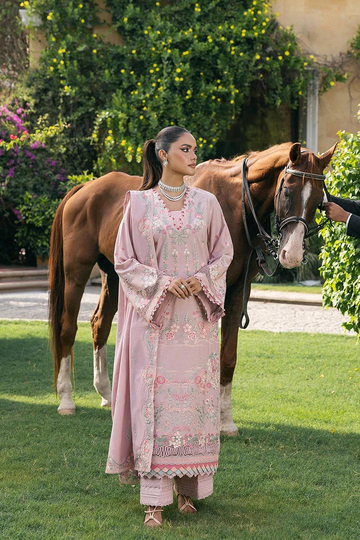 Elaf Embroidered Unstitched 3-Piece Suit Ewk-7b Hushpink